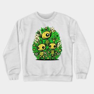 Three Robots Amigos Crewneck Sweatshirt